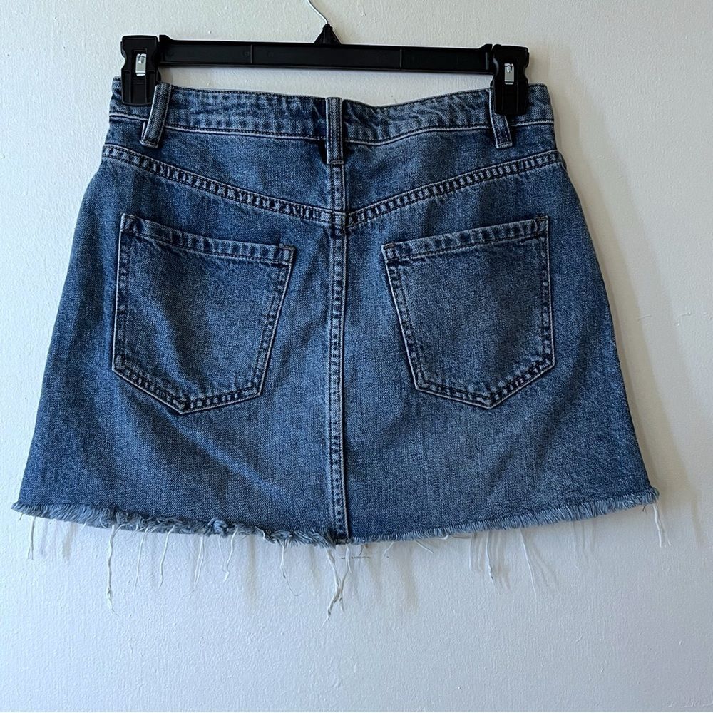 Free People We The Free Zip It Up Raw Hem Skirt Size 26 - Picture 3 of 6